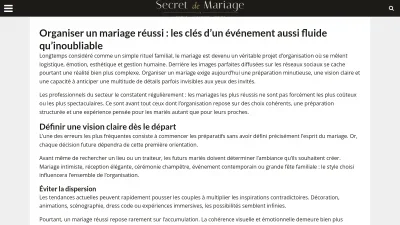Secret de Mariage